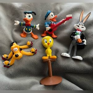 Applause Looney Tunes and Disney Figures 5 Vintage